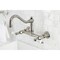 Kingston Brass KS3246PL Two-Handle Wall Mount Bathroom Faucet, Polished Nickel KS3246PL - alternate 3